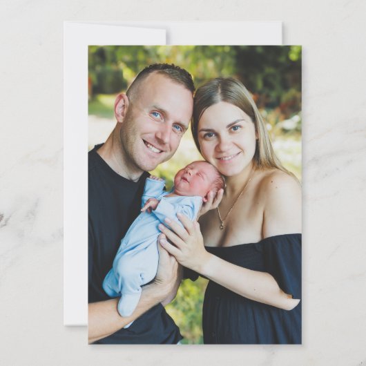 ハニービーエレガントベイビーシャワーサンキューカード | バム サンキューカード (裏面)