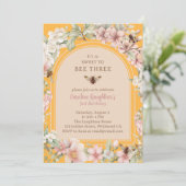 ハニービーエンチャントガーデンサード誕生日 招待状 (スタンド正面)