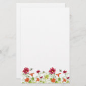 ハニービーオレンジナスタジウムレッドフラワーズ 便箋 (正面/裏面)