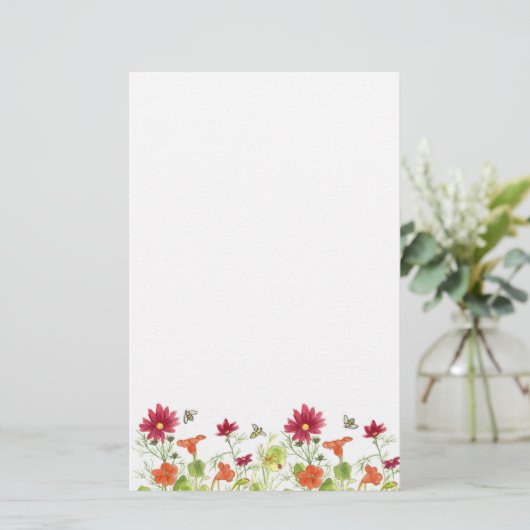 ハニービーオレンジナスタジウムレッドフラワーズ 便箋 (スタンド正面)