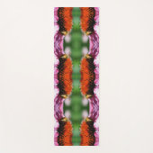 ハニービーオンエキナセアデイジーフラワー抽象芸術 ヨガマット (正面)