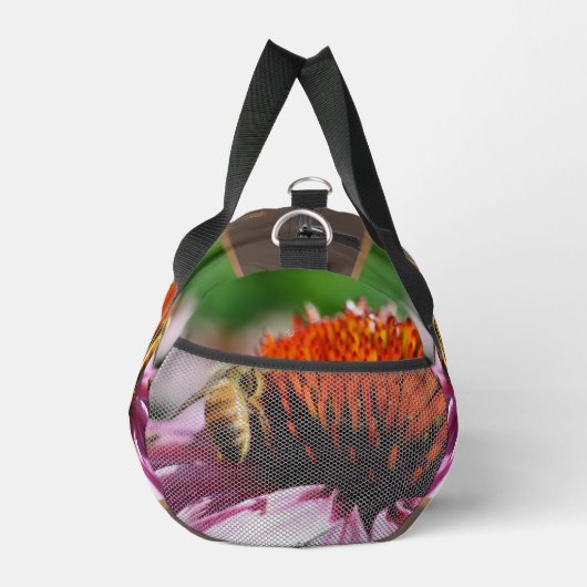 ハニービーオンコンフロアーデイジー パーソナライズされた ダッフルバッグ (右)