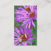 ハニービーオンピンクアスターフラワー 名刺 (裏面)
