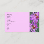 ハニービーオンピンクアスターフラワー 名刺 (正面)