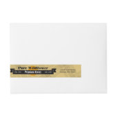 ハニービーカスタマイズワンドフラワーフード瓶 ラップアラウンドラベル (正面)