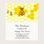 ハニービーカスタムハニカム折り畳み名刺 名刺 (内部フラット)