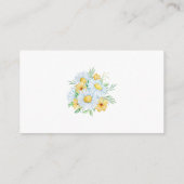 ハニービーカモミール赤ちゃんシャワーベビー エンクロージャーカード (裏面)