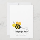 ハニービーガールズファースト誕生日 招待状 (裏面)