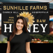 ハニービーキーパーひまわり農家マーケットバナー 横断幕