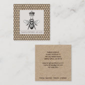 ハニービーキーパーアピアニカムクラフト スクエア名刺 (正面/裏面)