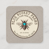 ハニービーキーパークラフトスクエアビジネスカード スクエア名刺 (正面)