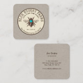 ハニービーキーパークラフトスクエアビジネスカード スクエア名刺 (正面/裏面)