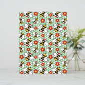 ハニービークリスマススクラップブック紙inグリーン (スタンド正面)