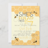 ハニービーコームブライダルシャワー招待 招待状 (正面)