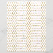 ハニービーゴールデンハニカムスクラップブック紙シート (裏面)