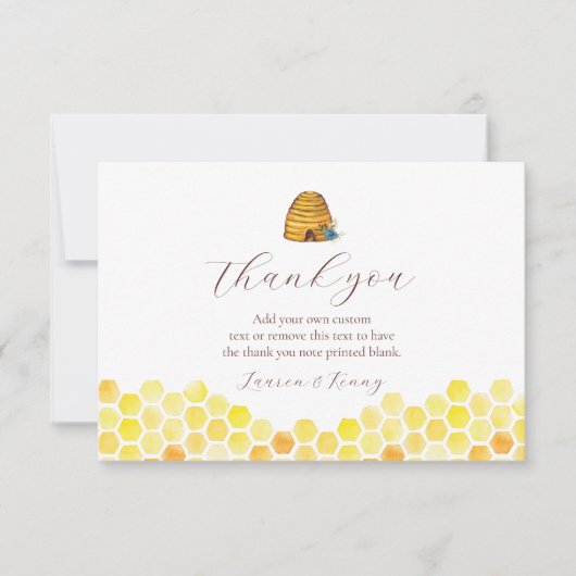 ハニービーサンキューカード サンキューカード (正面)