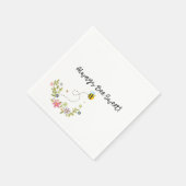 ハニービーシャワーデザートナプキン スタンダードカクテルナプキン (角)