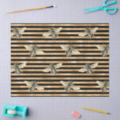 ハニービーシリーズデザイン10ティッシュペーパー 薄葉紙 (クラフト)