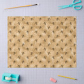 ハニービーシリーズデザイン13ティッシュペーパー 薄葉紙 (クラフト)