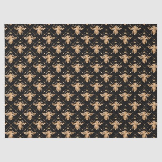 ハニービーシリーズデザイン17ティッシュペーパー 薄葉紙 (正面)