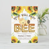 ハニービージェンダーがベビービーを明かす 招待状 (スタンド正面)