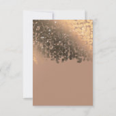 ハニービージュ Champagne Gold スパークル RSVP 返信 (裏面)