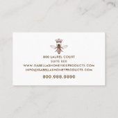 ハニービースキンケア製品ビジネスカード 名刺 (裏面)