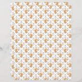 ハニービースクラップブック紙シート (正面/裏面)