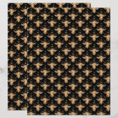 ハニービースクラップブック紙シート (正面/裏面)