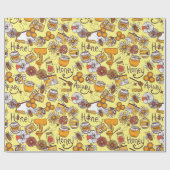 ハニービーズアピラフローラプレゼント ラッピングペーパー (フラット)