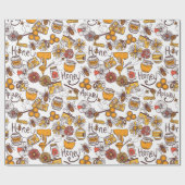 ハニービーズアピラフローラプレゼント ラッピングペーパー (フラット)