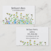 ハニービーズカモミールフラワーズスケッチ 名刺 (正面/裏面)