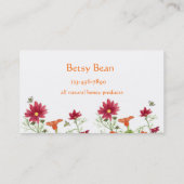 ハニービーズナスタジウムレッド絵を描デイジー 名刺 (裏面)