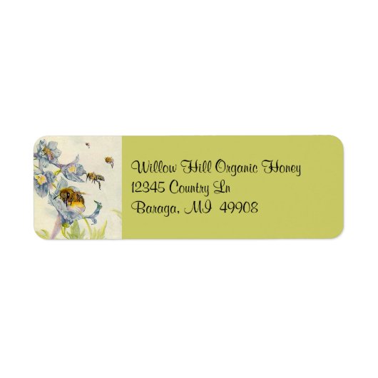 ハニービーズビーキーピングビーキーパーレット住所 シール (正面)