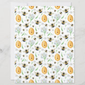 ハニービーズフローラスクラップブック紙 (裏面)