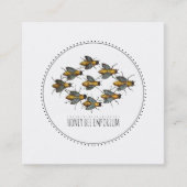 ハニービーズロゴ養蜂家 スクエア名刺 (正面)