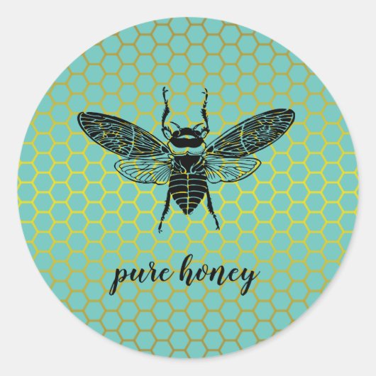 ハニービーセラーアピアリスト金ゴールドヴィンテージ ラウンドシール (正面)