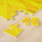 ハニービータンデリオンビューティフルサニーイエローマクロ ジグソーパズル (側面)