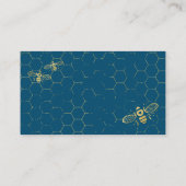ハニービーティール（緑がかった色）金ゴールドギフト登録カード エンクロージャーカード (裏面)