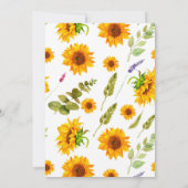 ハニービーテディベア1st誕生日招待状 招待状 (裏面)