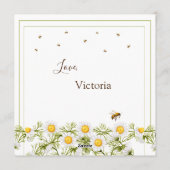 ハニービーデイジーリースは私のハニーバレンタインデー シーズンカード (裏面)