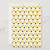 ハニービーデイファースト誕生日シャルボード(昆虫)マルハナバチ 招待状 (裏面)