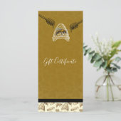 ハニービーハイブヴィンテージオーガニックギフト証明書 (スタンド正面)