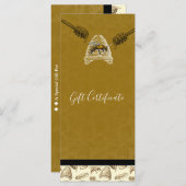 ハニービーハイブヴィンテージオーガニックギフト証明書 (正面/裏面)