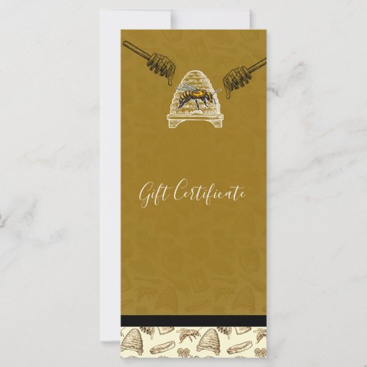 ハニービーハイブヴィンテージオーガニックギフト証明書 (正面)