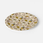 ハニービーハイブヴィンテージオーガニックナチュラル素朴 ペーパープレート (アングル)