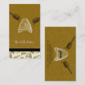 ハニービーハイブヴィンテージシックオーガニックナチュラル 名刺 (正面/裏面)