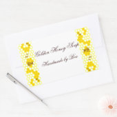 ハニービーハニカムアートカスタムジャー 長方形シール (封筒)