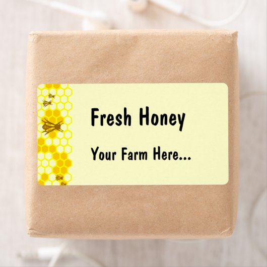 ハニービーハニカムカスタムラベル又は住所 シール (インサイチュ)