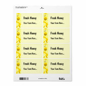 ハニービーハニカムカスタムラベル又は住所 シール (フルシート)